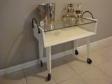 MCM small bar cart (or tea cart) brass handles