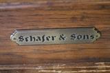 A40#6 Schafer Sons 1976 Baby Grand Piano 4’7’’ Walnut Finish Little Rough Dead Key 1 string Missing Condition of 7 #88224