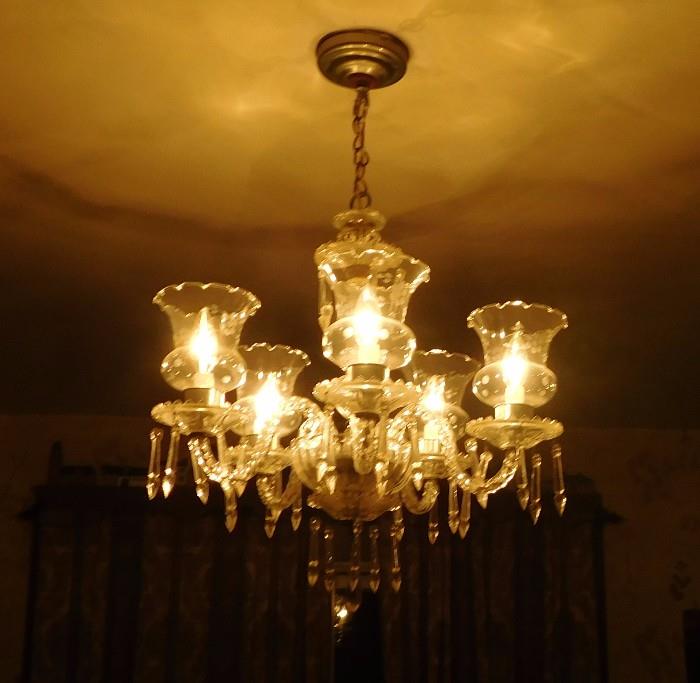 Crystal Glass Chandelier Made in Austria!