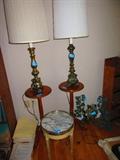 Lamps and small tables