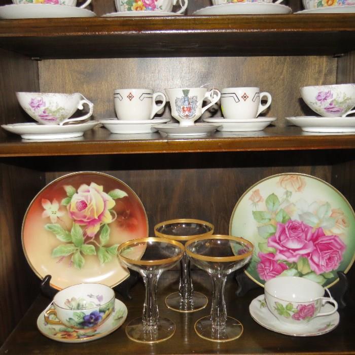 Hand Painted Plates ... Tea Cups .....etc.