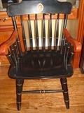 College Chair: University of Scranton spindle backed Captains Chair