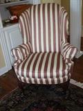 Gorgeous Wing Back Chair with Queen Anne legs