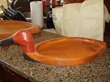 French Broad River Duck Decoy Company carved Duck Dated & Signed