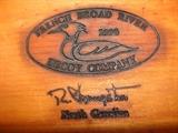 French Broad River Duck Decoy Company carved Duck Dated & Signed