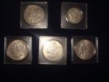 Silver Dollars 1880, 1886, 1888 & 1892 Columbian Exposition 1/2 Dollar