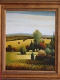 Oil Painting of pastoral scene 