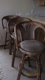 RATTAN BAR STOOLS