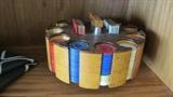 VINTAGE POKER CHIP SET