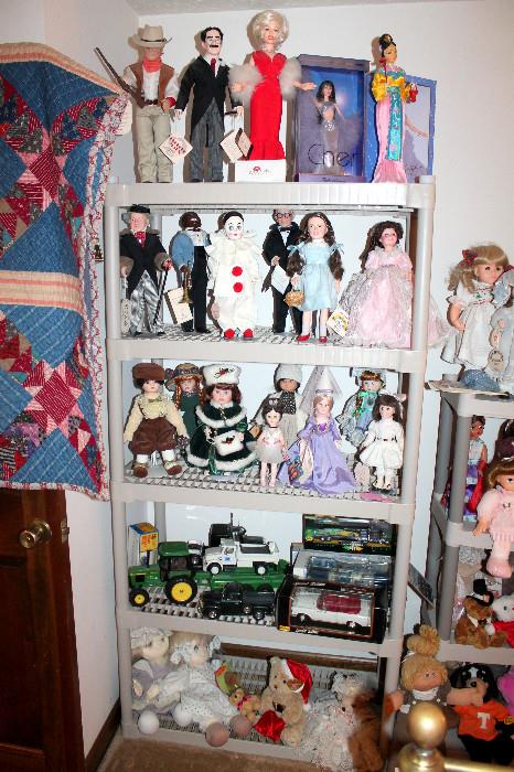 Lots of dolls! Effanbee, celebrity dolls, and more!