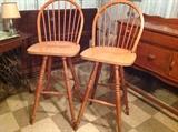 2 wooden bar stool, excellent condition