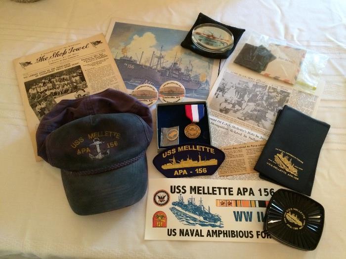 WWII Veteran; Items Include Hats, Bag, Bumper Sticker, Patches, Coasters, Photos, & More