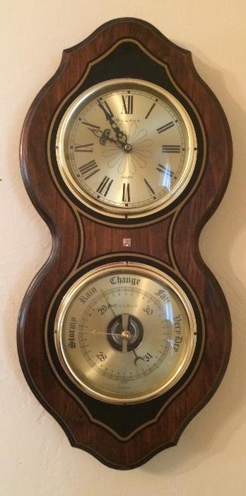 Bulova Emerson Anniversary Award Clock - Barometer Combo