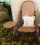 Bentwood Rocker & Ottoman