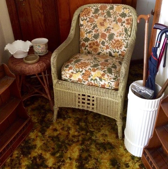 Wicker Furniture, Umbrella Stand, Canes & More