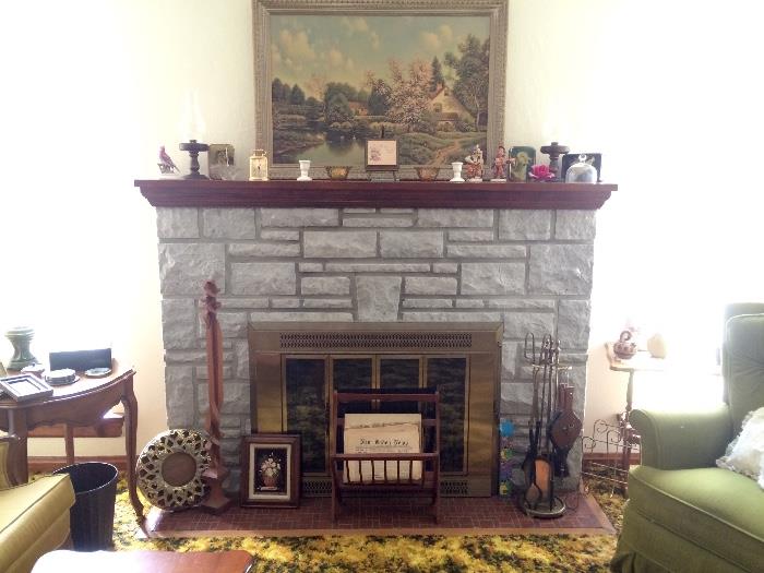 View of Fireplace Mantle