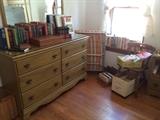 Sumter Dresser with Mirror, Cot, Books & More