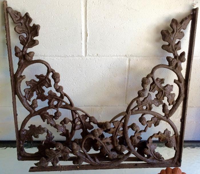 Cast Iron Corbels, Acorn Design