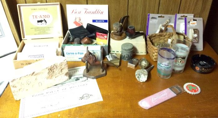 Carved Smoking Pipes & More
