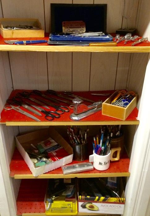 Vintage Drafting Tools, Scissors & More