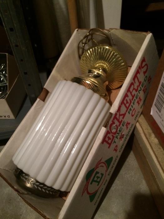 Vintage Hanging Swag Lamp (Gorgeous!)