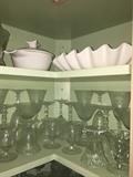Assorted vintage glassware and ceramics