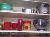 Vintage tupperware and other items