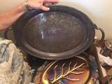 Silver serving tray