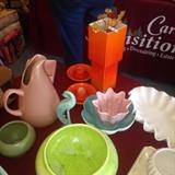 Mid Century pottery included Russell Wright Pitcher, Royal Haegar, Maddux of California, Shawnee, Napco of Japan, Pillow vase, and Floraline