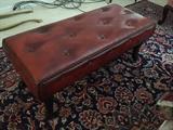 Leather bench 