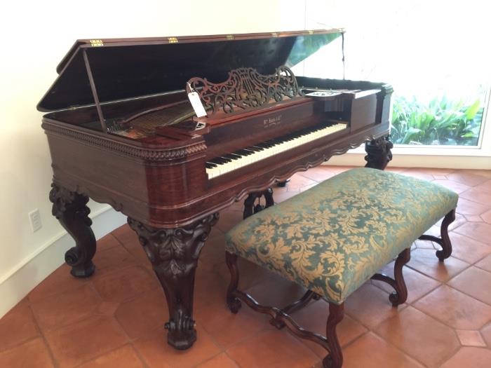 ~ An 1864 Antique Knabe Square Grand Piano with bench
Estate $10.000.00
