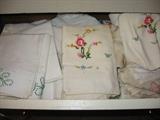 Vintage embroidered linens