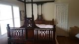 1850's European Antique bed queen size with custom mattress new