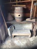 Charming well made whiskey/wine barrel (plug is included but not pictured)  