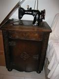 one of three sewing machines. Unusual.