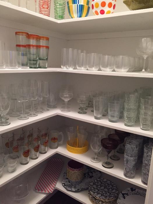 HUGE selection of Crate and Barrel glassware - EXTENSIVE collection