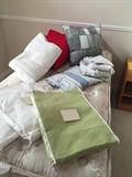 Pottery Barn linens - new in wrappers and blankets!
