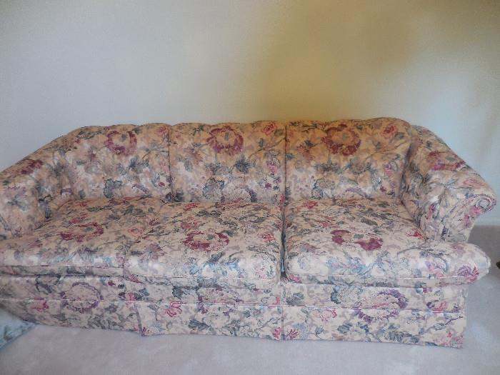 Floral Sofa purchased in Libertyville by Kerbs Furniture there are 2 Sofa's