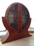 Rare Art Deco Circular China Cabinet