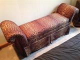 Leopard Print Settee