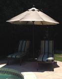 Poolside Umbrellas & Chaises