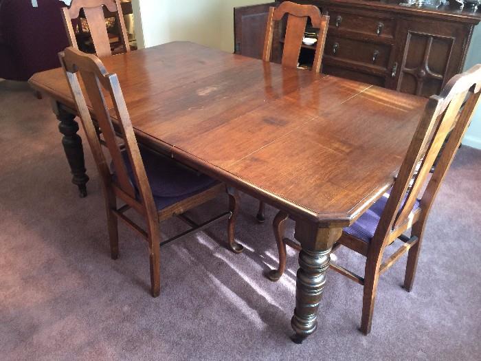 
#30 dining table W 6 chairs $250