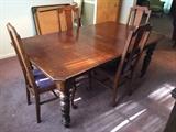 
#30 dining table W 6 chairs $250