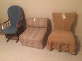 
#53yellow arm less chair $65
#54 folding single chair $30
#55 glider rocker $60
