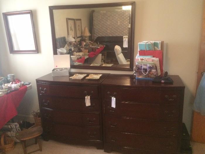 #13 Ajax Co. 4 drawer chest of drawers $200 Each
#14 Ajax Co. Mirror 45 x 33 $100
