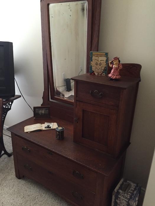 Antique Dresser with mirror