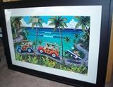 Ron Anderson Print, Road to Hana Disney Characters Never Publicly Published, was part of project that was discontinued after all the prints were made! Image size 18 X 30