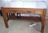 Mission Style Arts & Crafts Desk, no mark, some minor staining in circles on top...assumed from coffee cups?