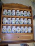 FRANKLIN MINT SPICE RACK 
