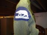 RARE WW I NORTH RUSSIA WALKING POLAR BEAR SHOULDER PATCH AS WORN BY MEMBERS OF THE 339TH INFANTRY ENGINEERS